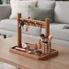 Large Capacity Wooden Storage Rack Decorative Waterproof Jewelry Display Rack Space Saving Moisture-proof
