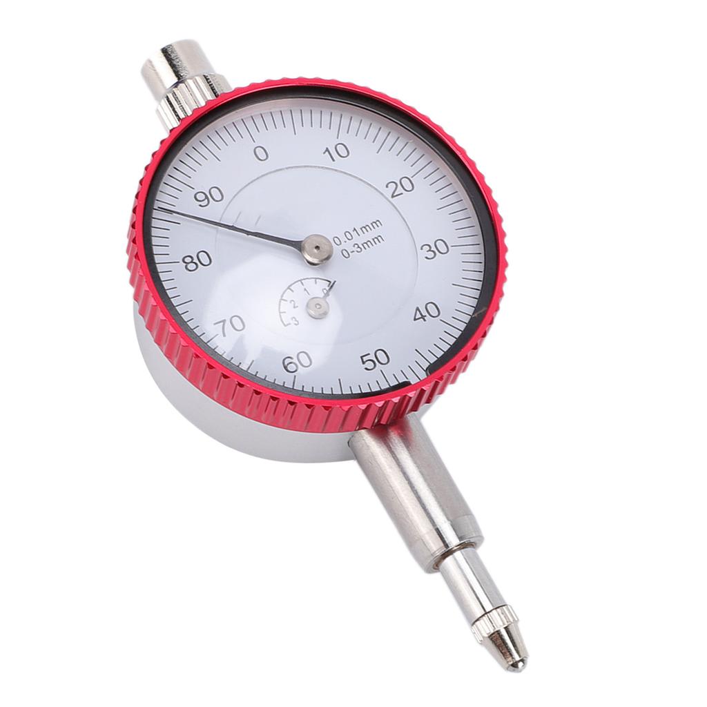 Dial Indicator 0 3mm Range 0.01mm Accuracy Stainless Steel Metric Dial Indicator for Lathe Workshop Table Saw