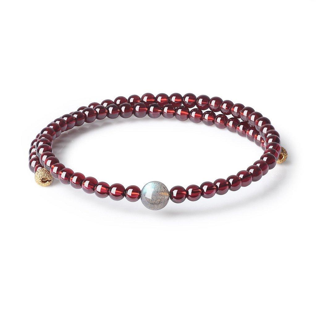 

January Good Luck Power Stone [Koai] Garnet, Birthstone, Labradorite, Success, Amulet, Bracelet, Bangle, Women s