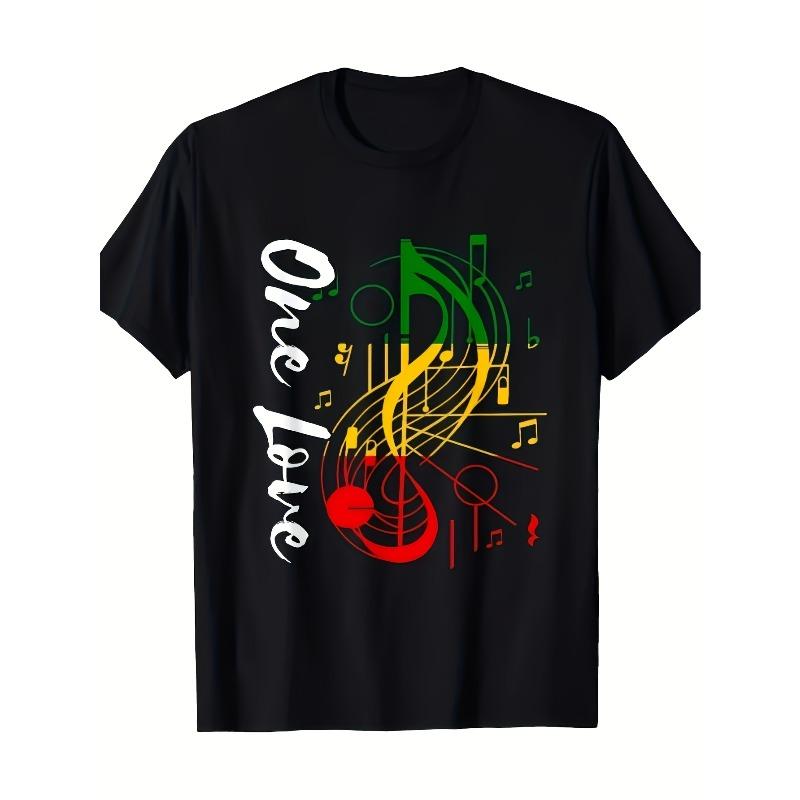 

European Sizes Reggae Rastafari Family Love Rastafarian Reggae Music -Shirt Same Style for Men Summer Short-Sleeved Printed T-Shirt Men s Casual 5XL різнокольоровий