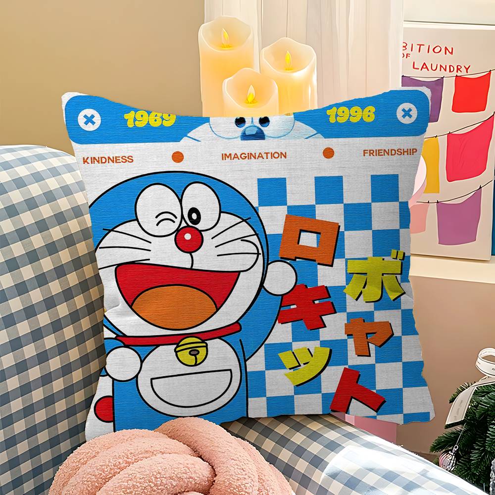 Anime D-Doraemon Pillow Anime Pillow Sofa Bed Head Pillow Cover Cushion Cover 45X45 Cm Fashion