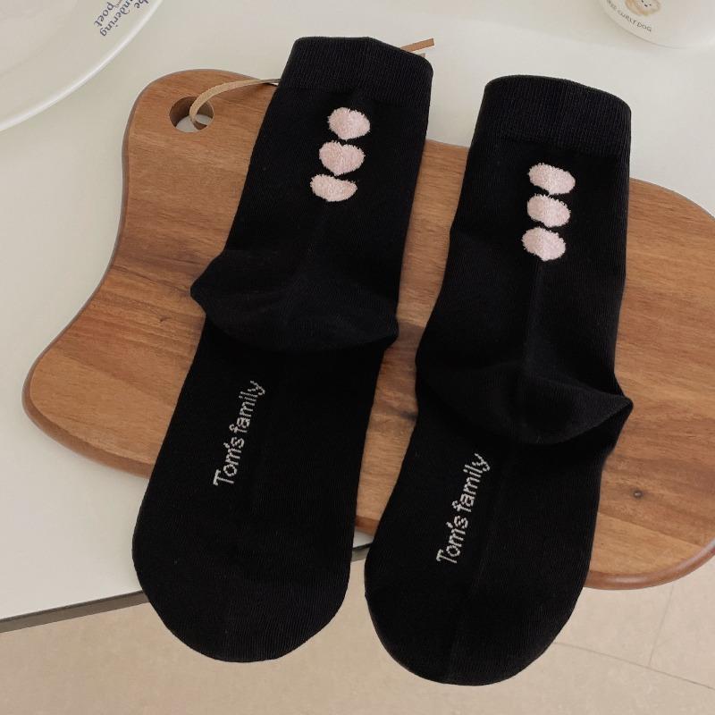 Зимние и осенние детские плюшевые вышитые чулки - Милые, дышащие, влагоотводящие, бесшовные чулки 1 pair