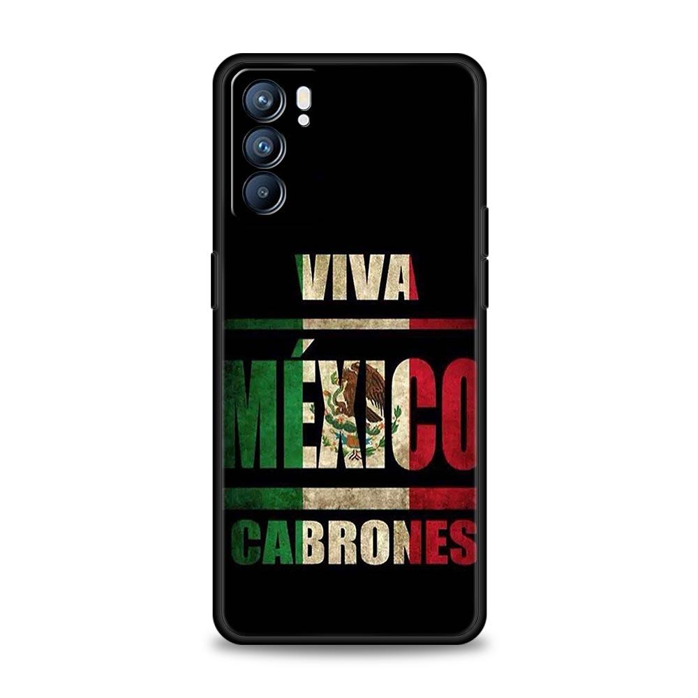 Mexico National Flag Phone Case For Oppo Reno13 Reno12 Reno11 F Reno10 Pro A54 5G Find X5 A53 A52 A9 A17 4G A79 A80 A98 Cover