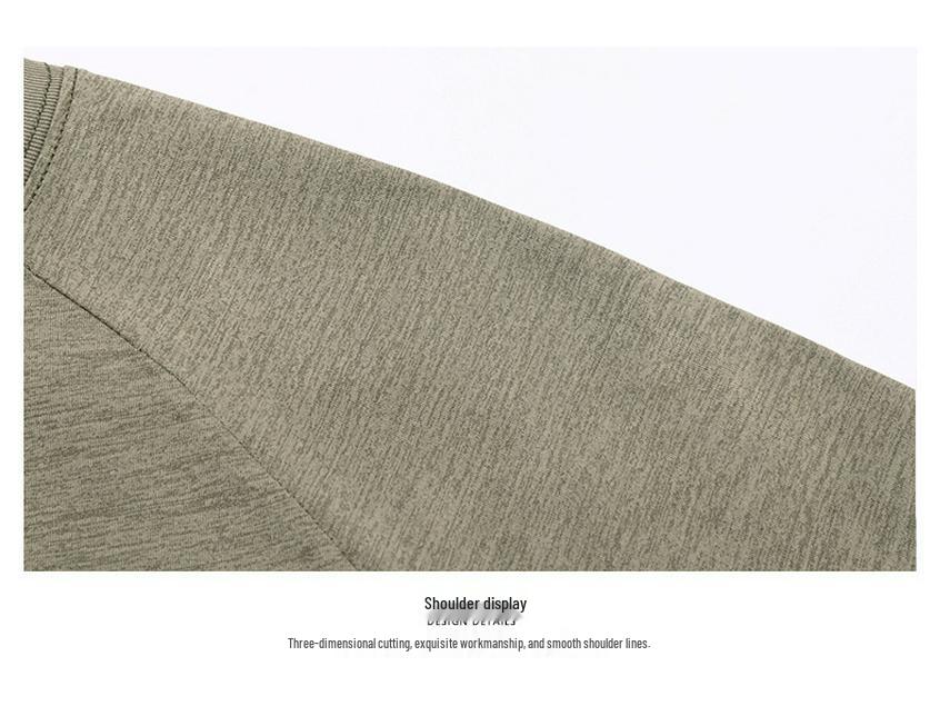 Summer Men's Casual Round Neck Short Sleeve T-Shirt: Middle-Aged Fashionable, Versatile, and Breathable