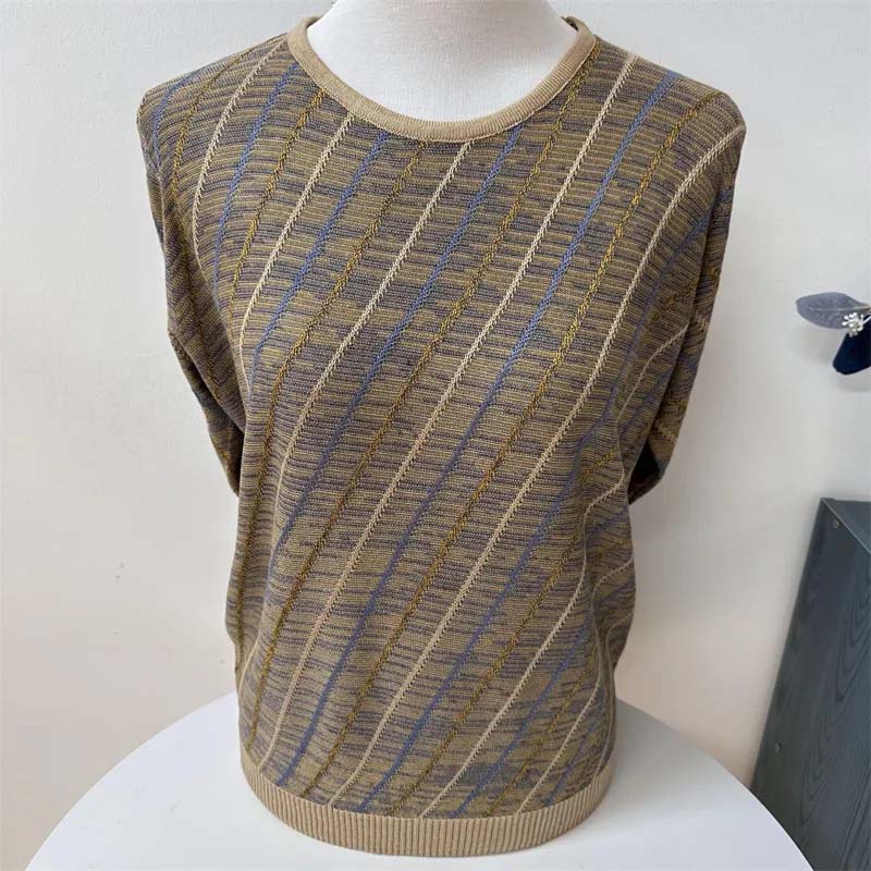 

Свитер Вязаные Топы Женские С Длинным Рукавом Оверсайз Свитер Футболка Пуловер Полосатый Базовый Джемпер Рубашка XXXXL