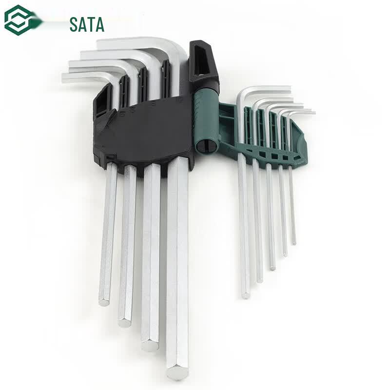 SATA 9-Piece Extra Long Hex Key Wrench Set 1.5-10MM