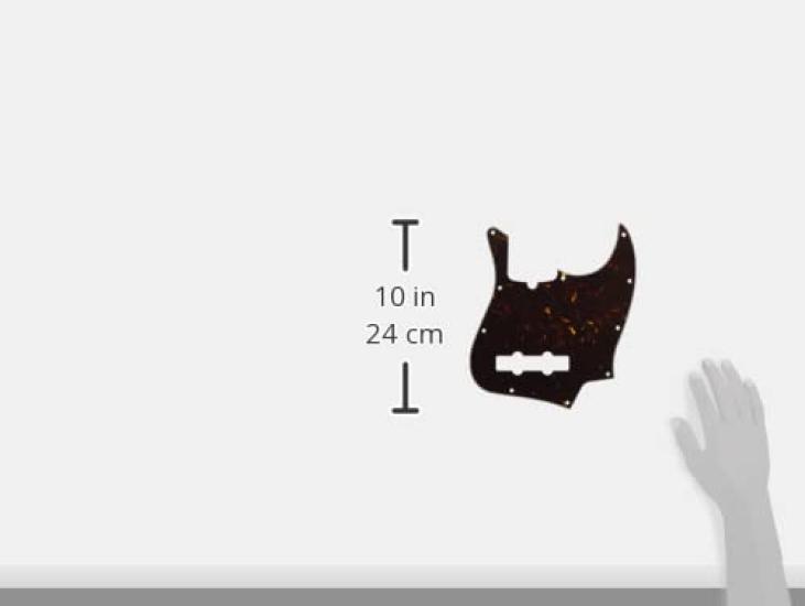 Fender Pickguard CONTEMPORARY JAZZ SHELL 10 trous BASS®, ÉCAILLE DE TORTUE