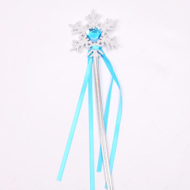 Princess Snowflake Crown and Wand Set for Children's Festival or Birthday