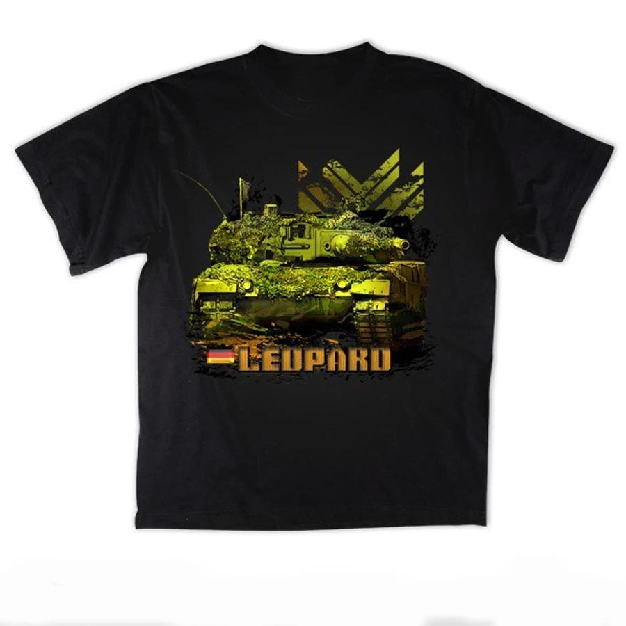 Bundeswehr Esercito Tedesco Leopard Carro Armato Principale T-Shirt Manica Corta Casual 100% Cotone Girocollo Estate T-Shirt Uomo Taglia S3XL