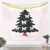 Merry Christmas Tapestry Santa Claus Wall Art for Living Room Bedroom Snowflake Wall Hanging Blanket Holiday Gift Home Decor