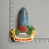 Spanien Kühlschrankmagnete Touristensouvenir Cordoba Barcelona Mallorca Sevilla Kantabrien Reisegeschenke Magnetische Kühlschrankaufkleber
