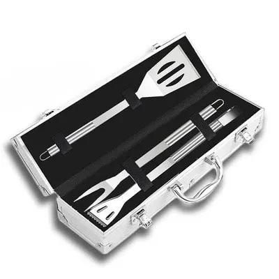 BBQ Tool Set, Portable Oxford Bag, Grilling Utensils, Stainless Steel Grill, Spatula Brush, Outdoor Barbecue Accessories
