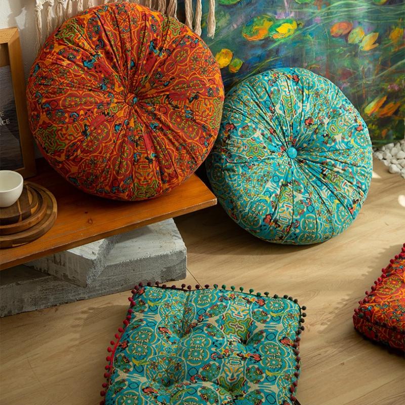 Cotton and Linen Seat Cushions Square/round Thick and Comfortable Balcony Bedroom Dining Room Decoration Tatami Backrest Cushion