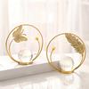 Crystal Ball Iron Art Ornament Butterfly Metal Figurine Bookshelf Desktop Decoration Living Room Fireplace Cabinet Home Decor