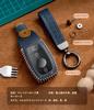 ontto Mercedes-Benz Genuine Leather Smart Key Case Key Cover, Stylish, High Quality Transparent Protection,
