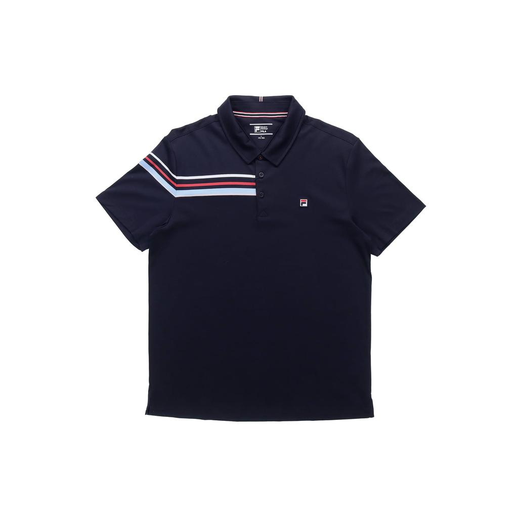 FILA Polo Shirts Men's Blue Polo Collar Moderate Straight Fit F11M121114F-NV