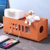 1 Pcs Creative Plug Power Cord Plastic Storage Box Items Cable Organizer Household Desktop Plug-in Board Electric Socket Storage