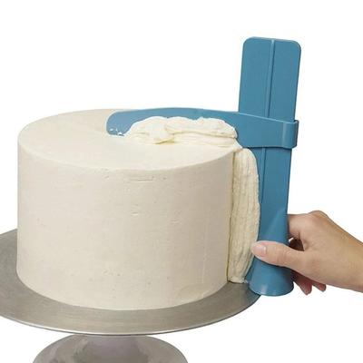 Cake Level Rotating Right-angle Scraper Plastic Dough Knife DIY Baking Pastry Tools Decoration Smooth Cutters Bakery Accessories