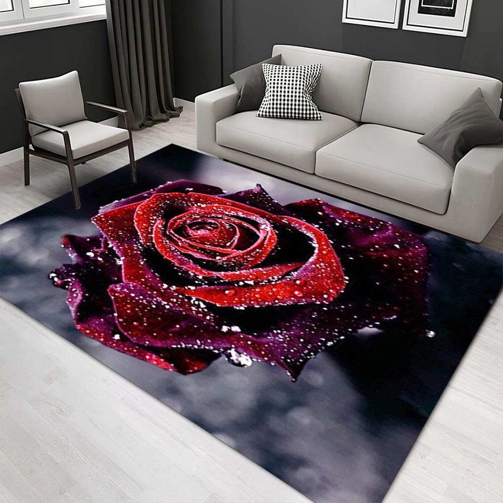 

1pc 1230689690Pattern Carpet, Area Rug For Living Room Bedroom Room Bed Chair Laundry Entryway Corridor Yard Non-slip Outdoor Camping Rug Fl 60cm by 90cm