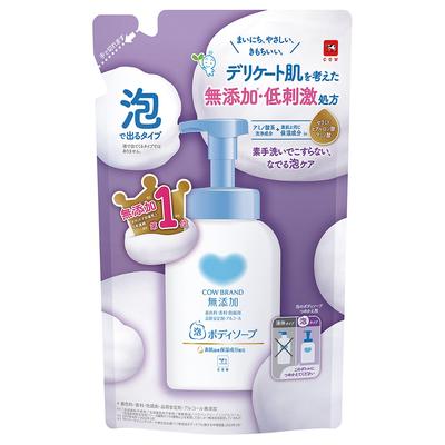 Cow Brand Foaming Body Soap Refill 450ml Additive-Free