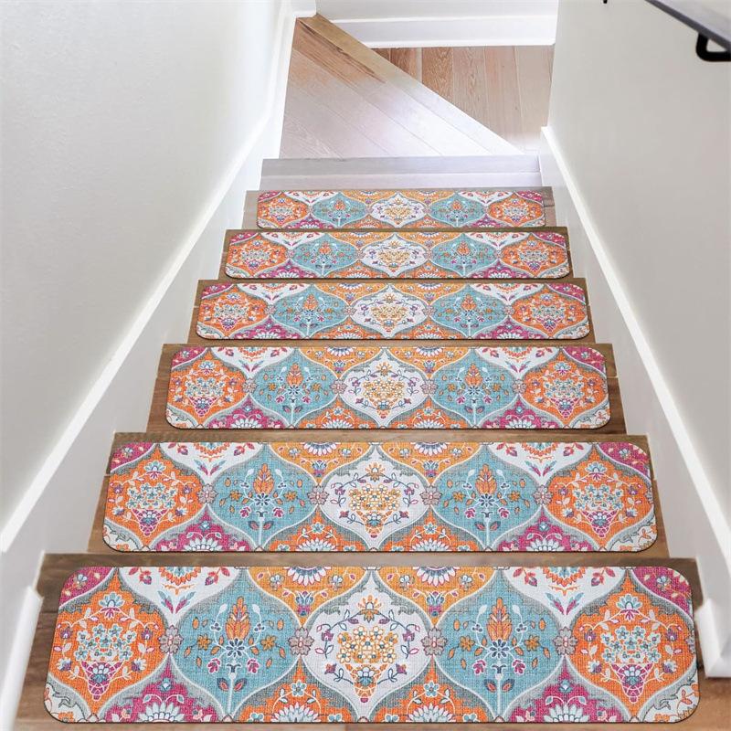 Non-Slip Carpet Stair Treads for Wooden Steps,  These Rubber Stair Runners Are Designed for Indoor Use, Providing Safety Mats