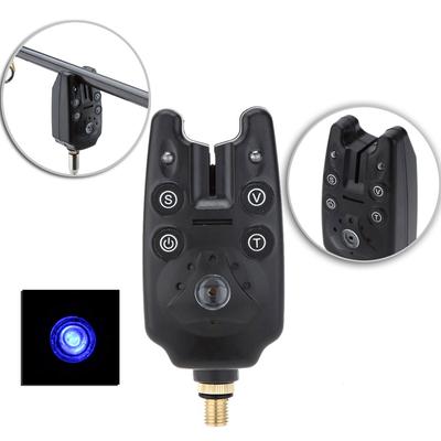 2 LED Résistant à l'eau Tonalité Réglable Volume Sensibilité Alerte Sonore Détecteur de Touche de Pêche pour Canne à Pêche