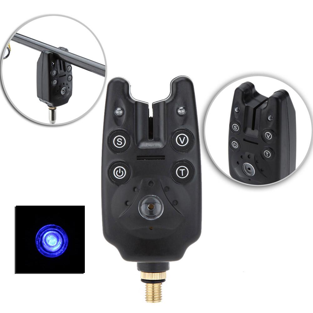 2 LED Water Resistant Adjustable Tone Volume Sensitivity Sound Alert Fishing Bite Alarm for Fishing