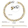 Jewelry plain chain inner horizontal pattern bracelet fashionable personality trend versatile gold chain stainless steel chain bracelet
