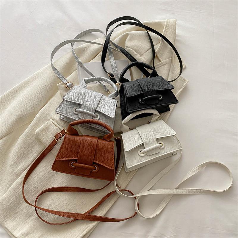 Chic Mini Shoulder Bag For Women Trendy Small Square Bag In Stylish Pu Leather