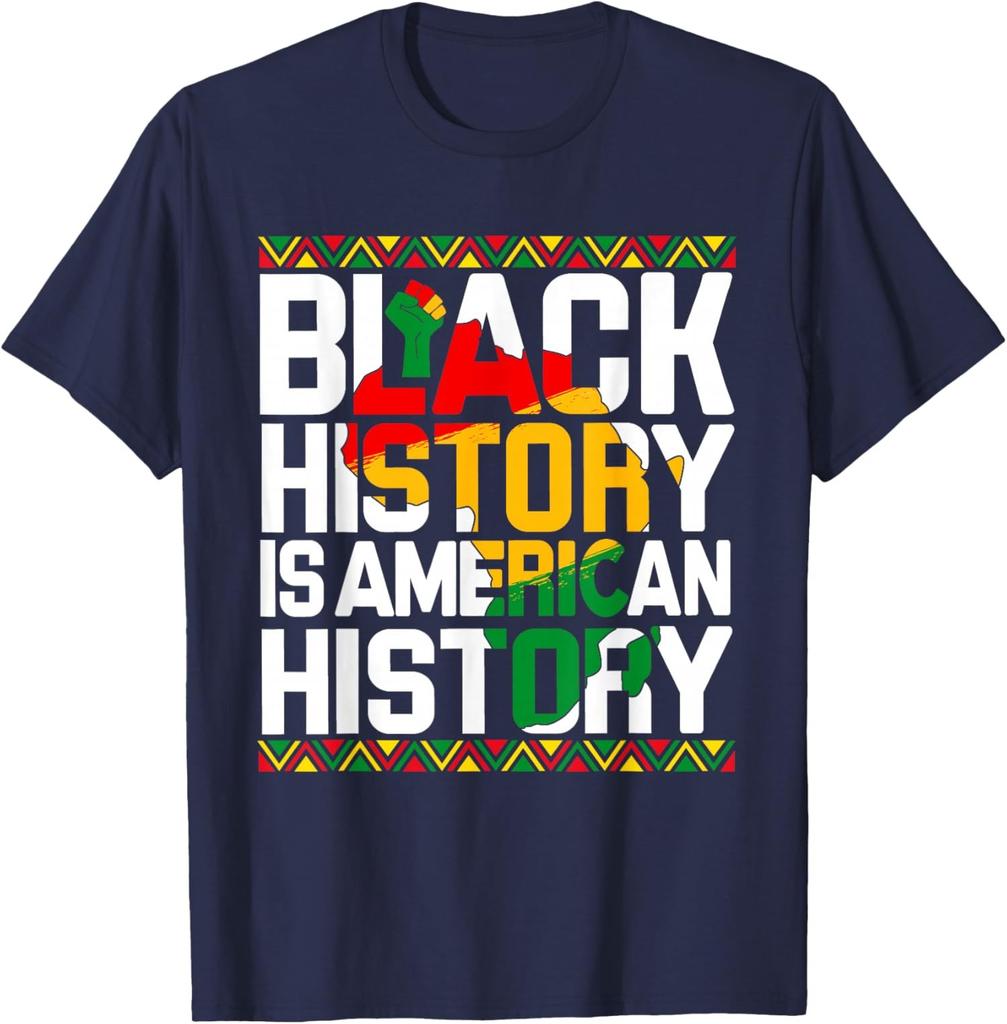 Black History Is American History Melanin Pride Unisex T-Shirt