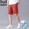 MiiOW Men's Summer Breathable Cotton Shorts