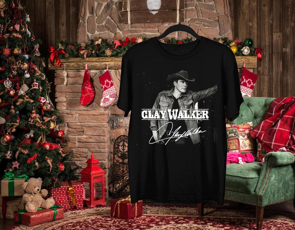Clay Walker Signature For Fans Cotton Black All Size Men Women Shirt BL213