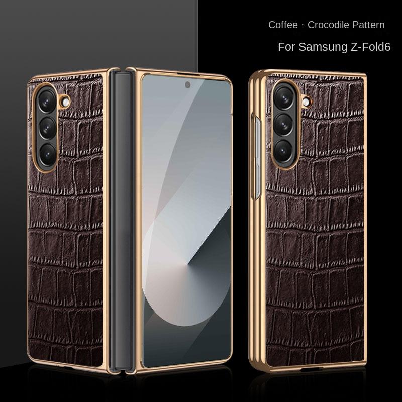 Für Samsung Galaxy Z Fold 7 Hülle Luxus PU-Leder Stoßfest Schutzhülle Rückseite Für Z Fold 7 6 5 4 3 Handyhülle