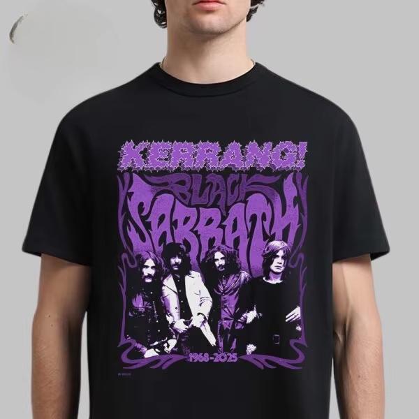 Black Sabbath Y Ozzy O Volver A Top Merch Evento Camiseta Algodón Impreso Camiseta Nueva