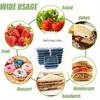 5/10/20 Pack Black Rectangular Meal Prep Containers With Lids,Disposable Plastic To Go Containers, Leak-Proof, Microwave Safe