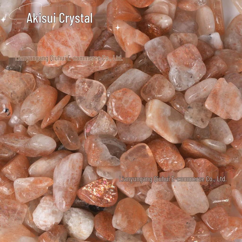 Golden Sunstone Crystal Gravel: Purifying Decoration for Fish Tanks & Bonsai