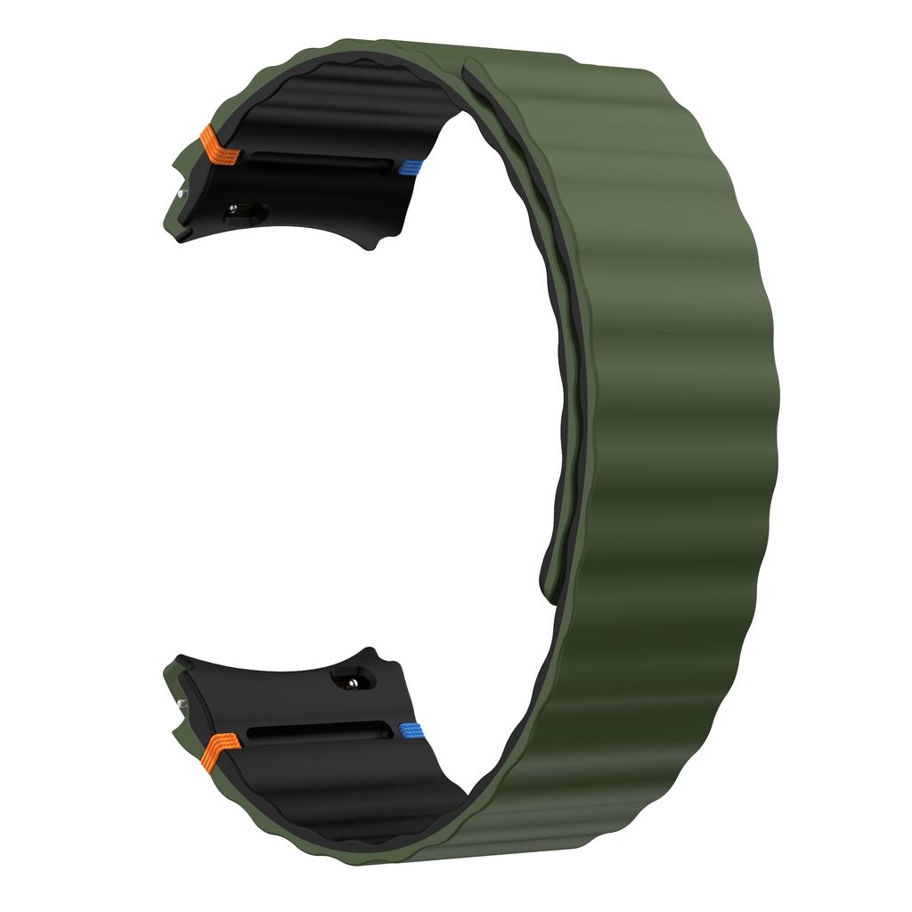 No Gaps Silicone Magnetic Band for Samsung Galaxy Watch 7/FE/6/5/4/Classic 40mm 44mm 5Pro Sport Bracelet for Galaxy Watch 6 4 Classic 43/47mm