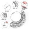 Aluminium Ringdorn Ringgrößenmesser Messwerkzeugset Schmuckgrößenmesser-Kit Schmuckgrößenmessung