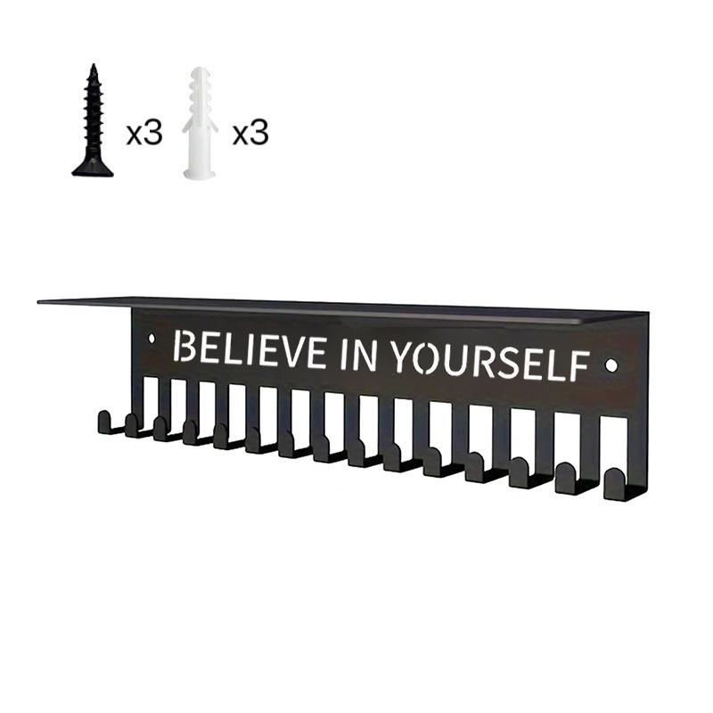 Medal Display Rack Metal Medal Hanger Holder Wall Mounted Large Capacity Award Holder For Race Soccer Basketball Sports Karate