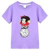 Summer new style 100% Cotton T-shirt Mafalda Comic Boy Cartoon Print Tops Kids Clothes Girls One Piece Print Anime O-neck Tees Cute T-shirt