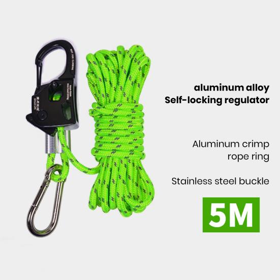 Aluminum Alloy Tent Rope Tensioner Rustproof Strong Load-bearing Lightweight Portable Tent Cord Adjuster