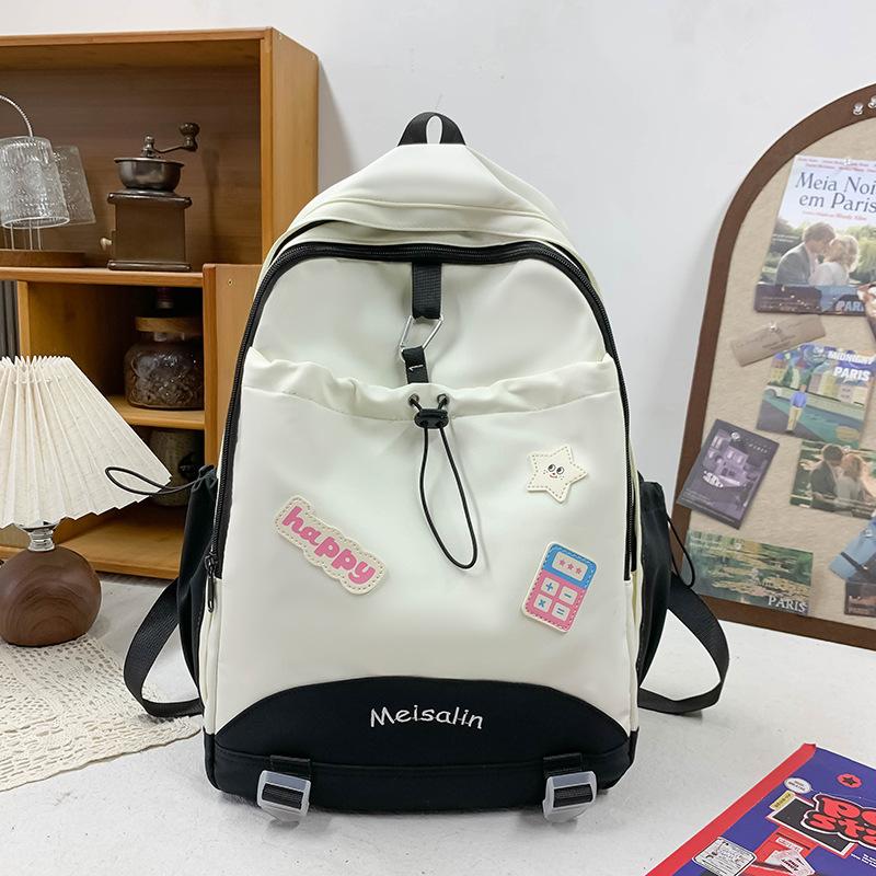 Summer new backpack female fresh and cute college style large capacity backpack junior high school college student class bag