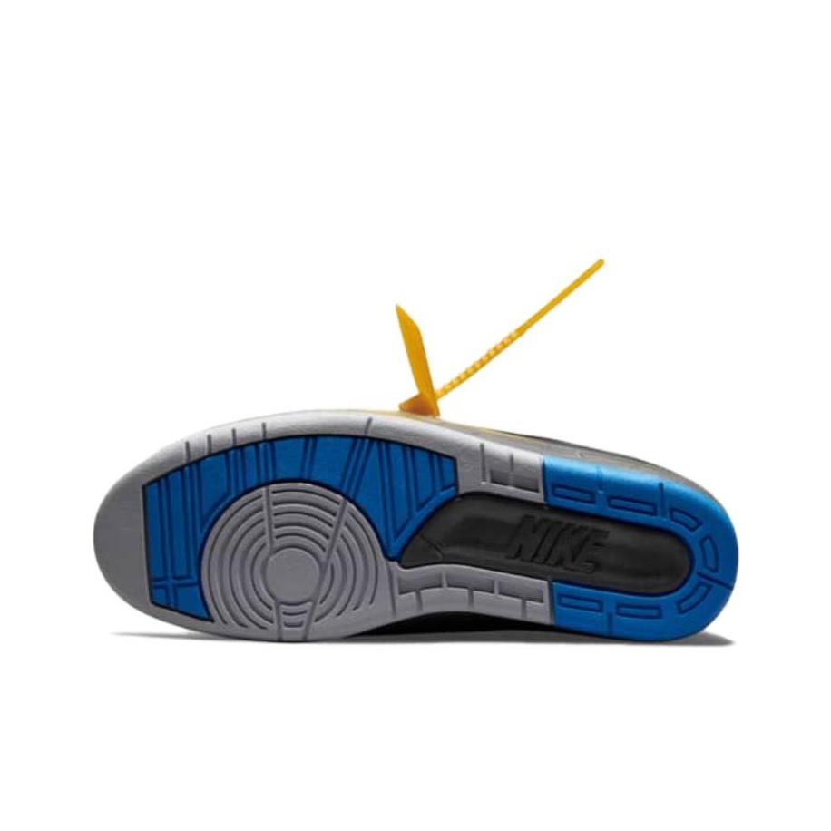 Off-White x Air Jordan 2 Retro Low SP Fekete Varsity Royal Unisex Sneaker DJ4375-004