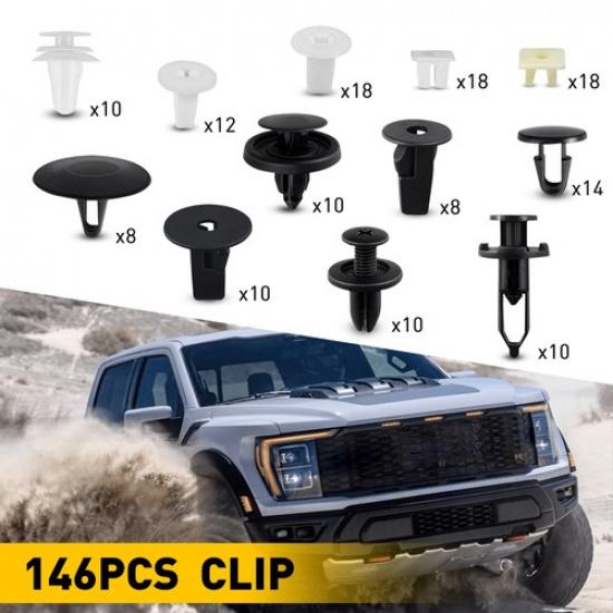 Car Fender Door For Toyota Hood Bumper Trim Clip Car Retainer Fastener 146Pcs