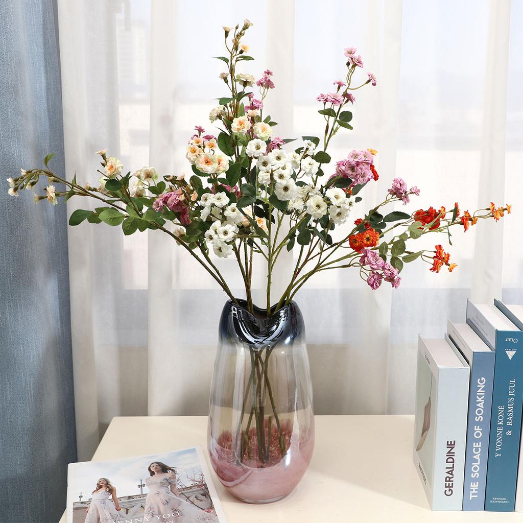 High-end rose flower simulation flower home furnishing living room fake flower decoration ornament table flower