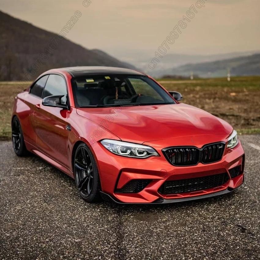 Car Front Lower Bumper Splitter Lip Spoiler Diffuser For BMW F87 M2 CS Coupe 2016-2021 Guard Cover Car Accessories