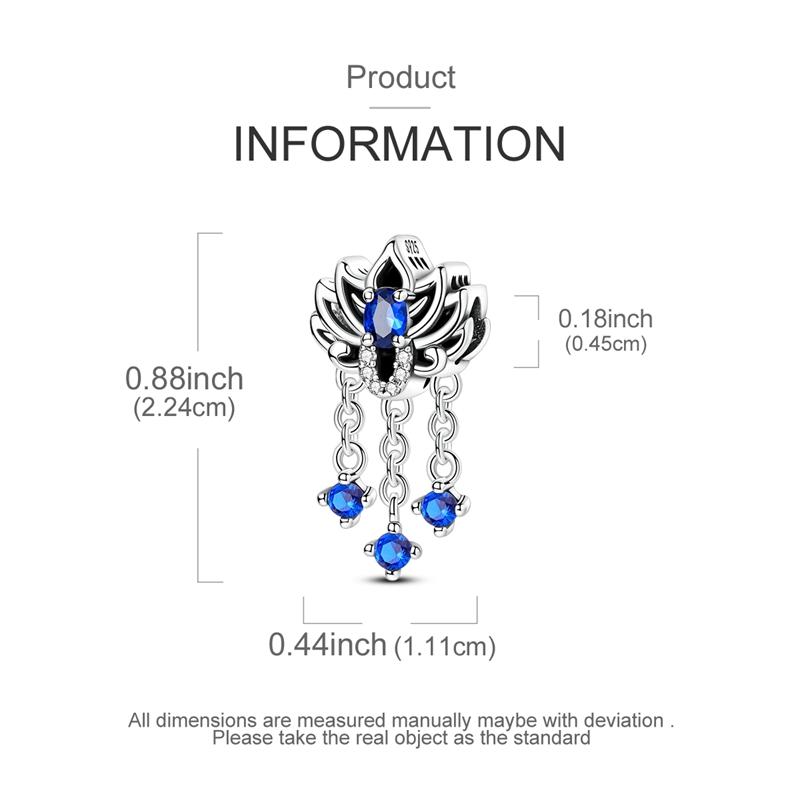 Charms Originale Retro Color Luminous Lotus Beads Fits Bracelets Necklace For Women Charm Copper Luxury Diy Jewelry Gift