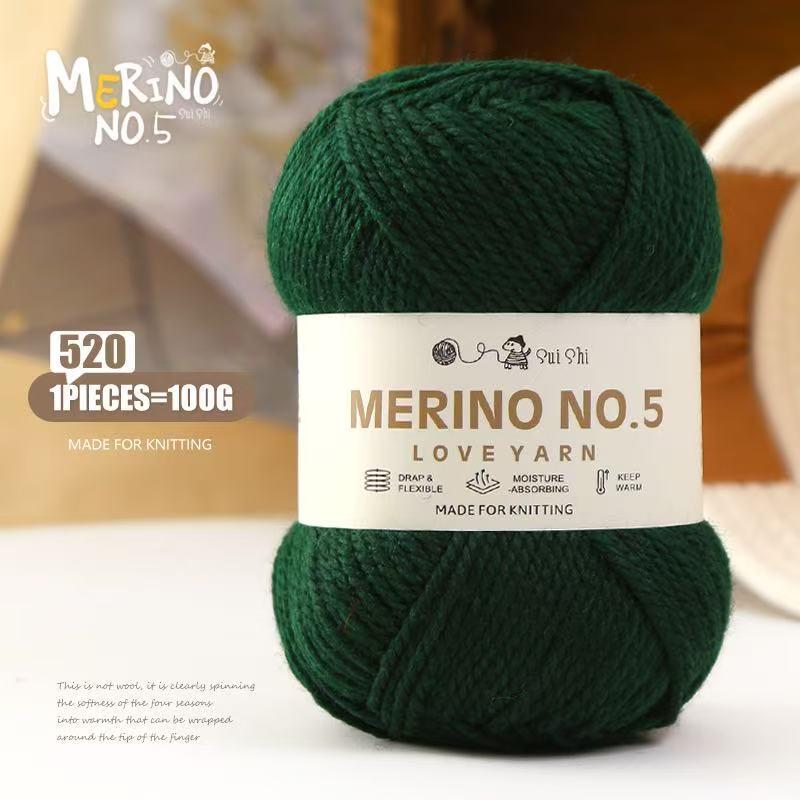 Australian Medium Thick Wool Yarn for Knitting: Ideal for Scarves, Sweaters, and Shawls