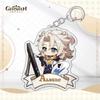 Genshin Impact Peripheral Keychains, Including The Splinter Soldier, Walnut, Manyo, Nashita, Raiden General, And Jade Rain Backpack Charms.