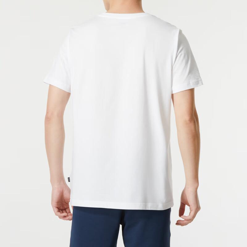 Puma Printed American Vintage Casual Sports Running Fitness Training Comfortable Breathable Crew Neck Short Sleeve T-Shirt Men Tops White 684762-02
